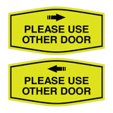 Signs ByLITA Fancy Please Use Other Door Sign Set