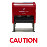 CAUTION Self Inking Rubber Stamp