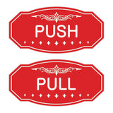 Victorian Push Pull Sign Set