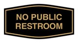 Signs ByLITA Fancy No Public Restroom Sign