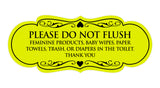 Signs ByLITA Designer Please Do Not Flush Etiqutte Sign