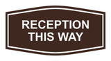 Signs ByLITA Fancy Reception This Way Sign
