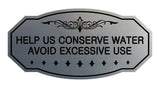 Victorian Help Us Conserve Water Avoid Excessive Use Sign