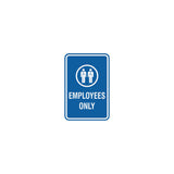 Signs ByLITA Portrait Round Employees Only Sign