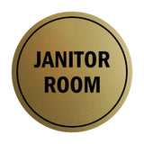 Signs ByLITA Circle Janitor Room Sign