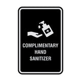 Portrait Round Complimentary Hand Sanitizer Sign