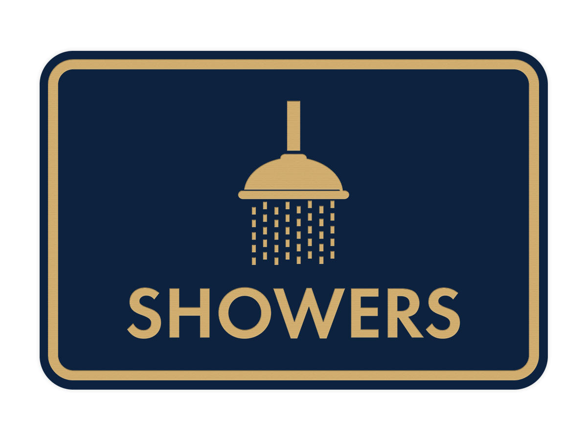 Classic Framed Showers Wall or Door Sign