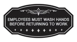 Victorian Employees Must Wash Hands Before Returning To Work Sign