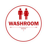 Signs ByLITA Circle Washroom Sign