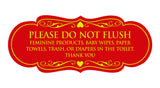 Signs ByLITA Designer Please Do Not Flush Etiqutte Sign
