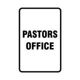 Signs ByLITA Portrait Round Pastors Office Sign