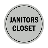 Signs ByLITA Circle Janitors Closet Sign