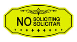 Signs ByLITA Victorian No Soliciting No Solicitar Sign