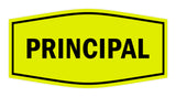 Signs ByLITA Fancy Principal Sign with Adhesive Tape, Mounts On Any Surface, Weather Resistant, Indoor/Outdoor Use