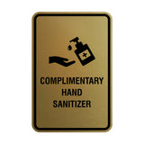 Portrait Round Complimentary Hand Sanitizer Sign