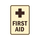 Portrait Round First Aid Sign