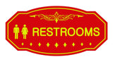 Victorian Unisex Restroom Sign