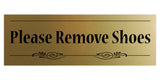 Decorative Please Remove Shoes Door / Wall Sign