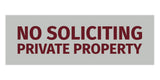 Signs ByLITA Basic No Soliciting Private Property Sign