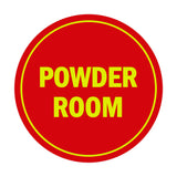 Signs ByLITA Circle Powder Room Sign