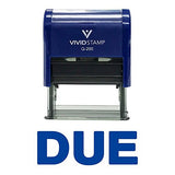 Due Self Inking Rubber Stamp