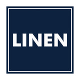 Signs ByLITA Square Linen Sign with Adhesive Tape, Mounts On Any Surface