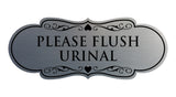 Designer Please Flush Urinal Wall or Door Sign