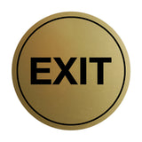 Signs ByLITA Circle Exit Sign