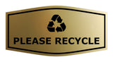 Fancy Please Recycle Wall or Door Sign