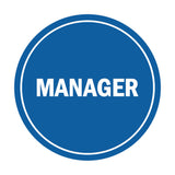 Signs ByLITA Circle Manager Sign