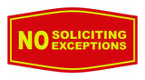 Fancy No Soliciting No Exceptions Sign