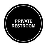 Signs ByLITA Circle Private Restroom Sign
