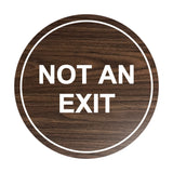 Signs ByLITA Circle Not An Exit Sign