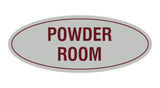 Signs ByLITA Oval Powder Room Sign