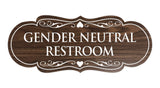 Signs ByLITA Designer Gender Neutral Restroom Sign