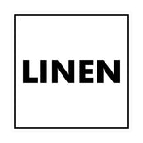 Signs ByLITA Square Linen Sign with Adhesive Tape, Mounts On Any Surface