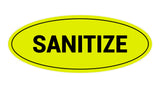 Oval Sanitize Sign