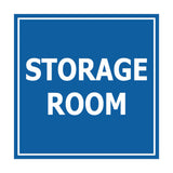 Blue Signs ByLITA Square Storage Room Sign