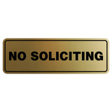 Standard No Soliciting Sign