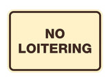 Signs ByLITA Classic Framed No Loitering