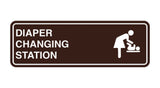 Signs ByLITA Standard Diapers Changing Station Sign