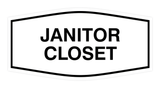 Fancy Janitor Closet Sign