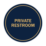 Signs ByLITA Circle Private Restroom Sign