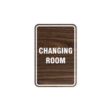 Portrait Round Changing Room Sign
