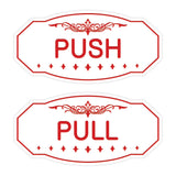 Victorian Push Pull Sign Set