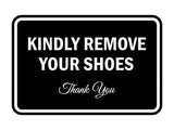 Signs ByLITA Classic Framed Kindly Remove Your Shoes