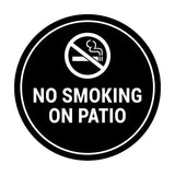 Signs ByLITA Circle No Smoking on Patio Sign