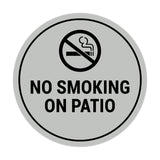 Signs ByLITA Circle No Smoking on Patio Sign