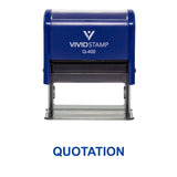 Blue Quotation Office Self Inking Rubber Stamp