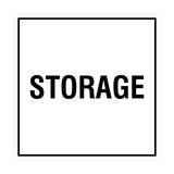 White Signs ByLITA Square Storage Sign